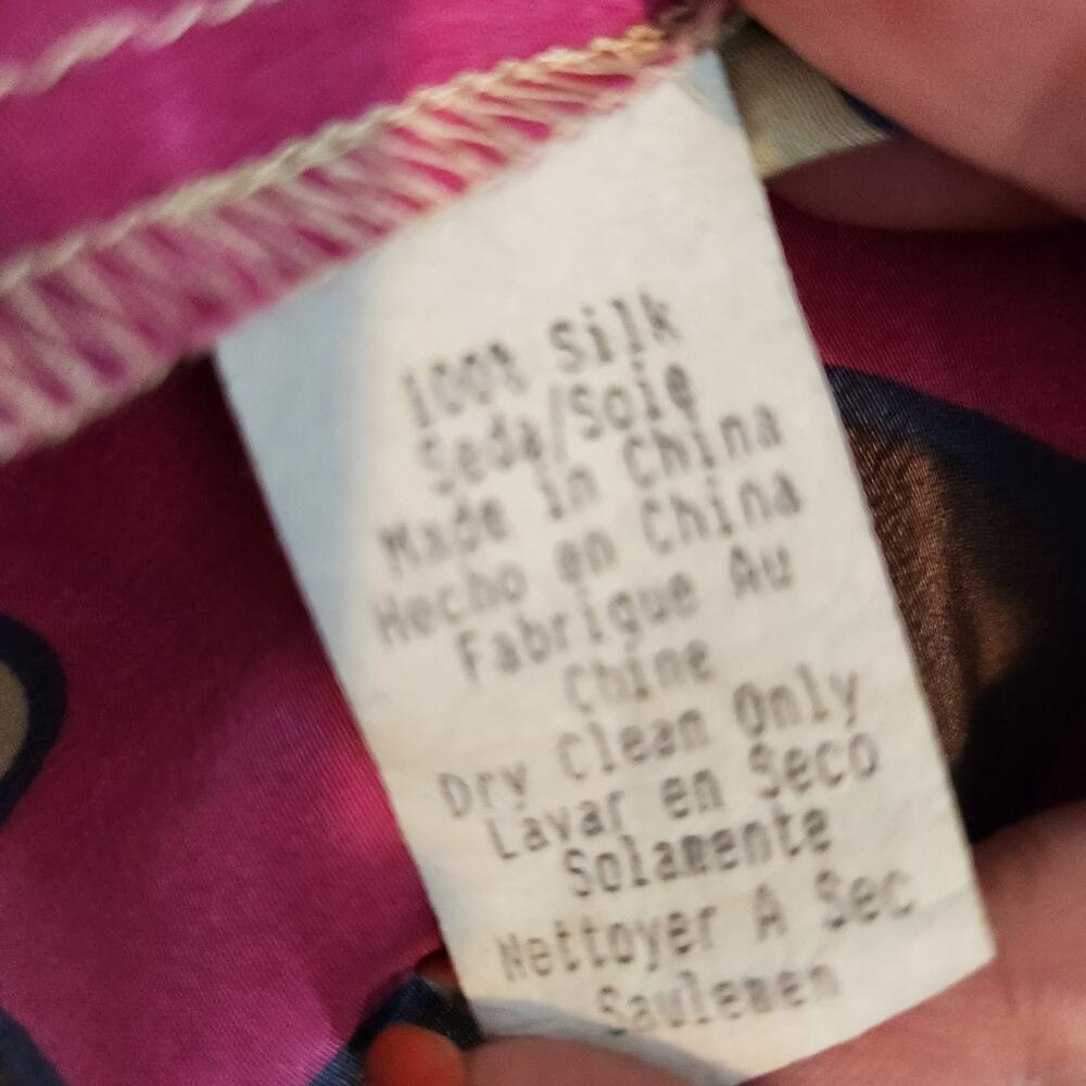 Corey Lynn Calter Silk Mod Print Top Mock Neck - Picture 7 of 7